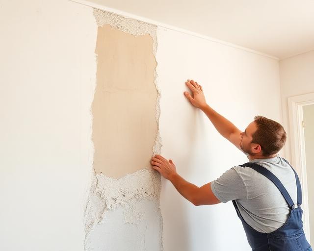 Drywall installation and wall repair work